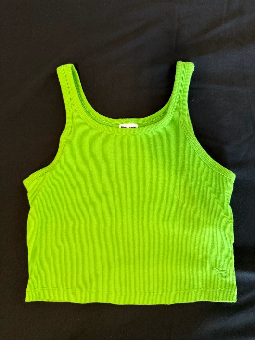 PINK Victoria's Secret Girls' Lime Green Ribbed Tank